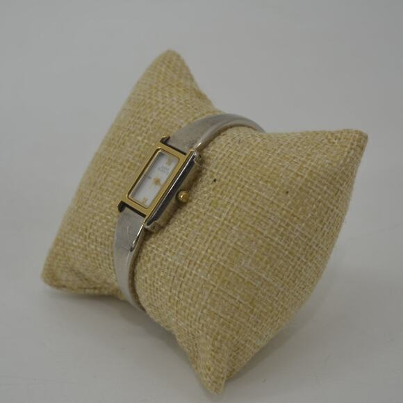 Vtg Anne Klein II White Face Silver Grandmacore Watch Analog - Picture 7 of 12